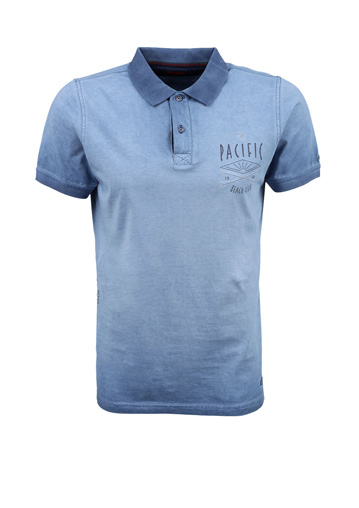 Polo T Shirt with garment wash
